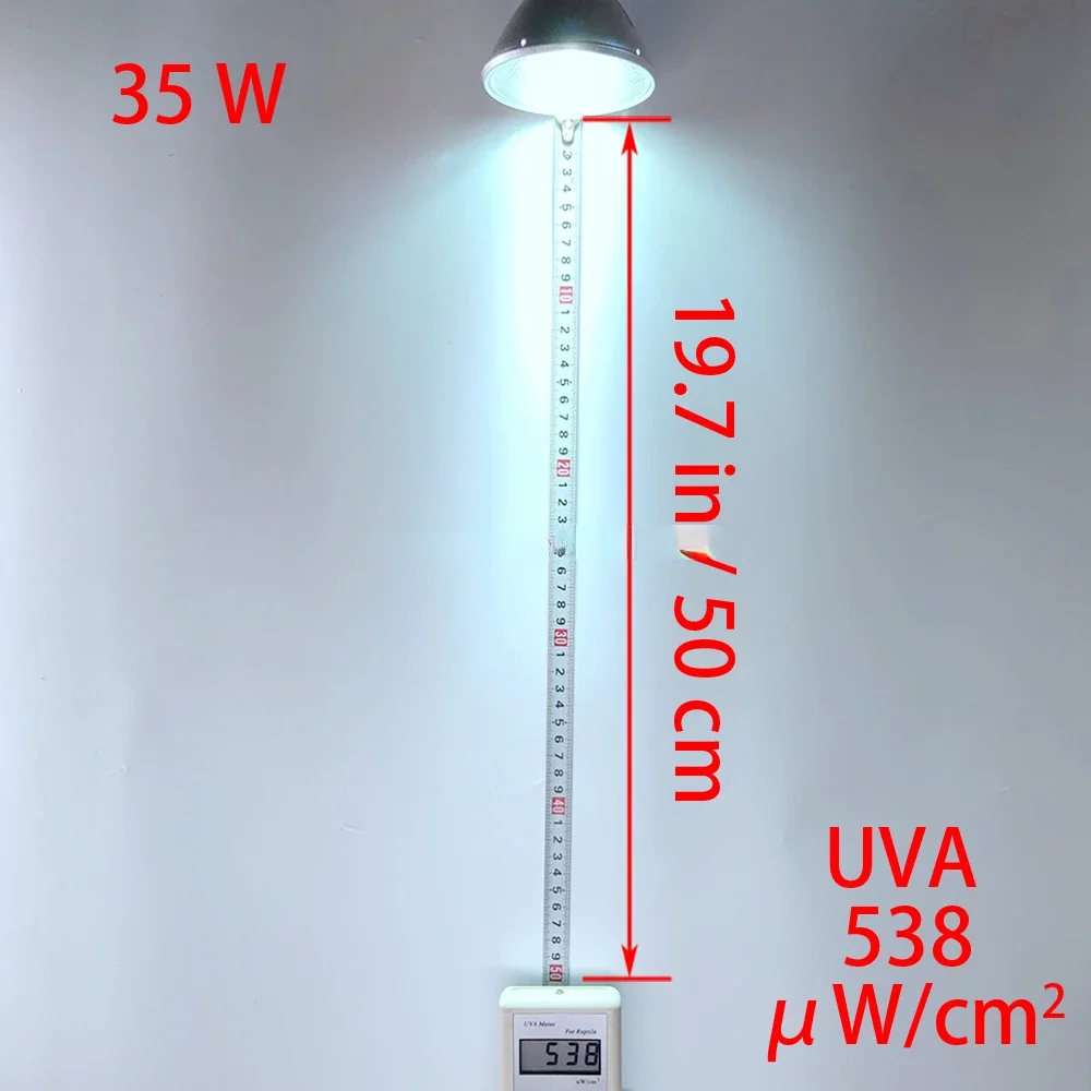 Lámpara de inundación para reptiles, luz de haluro de Metal UV, 35W