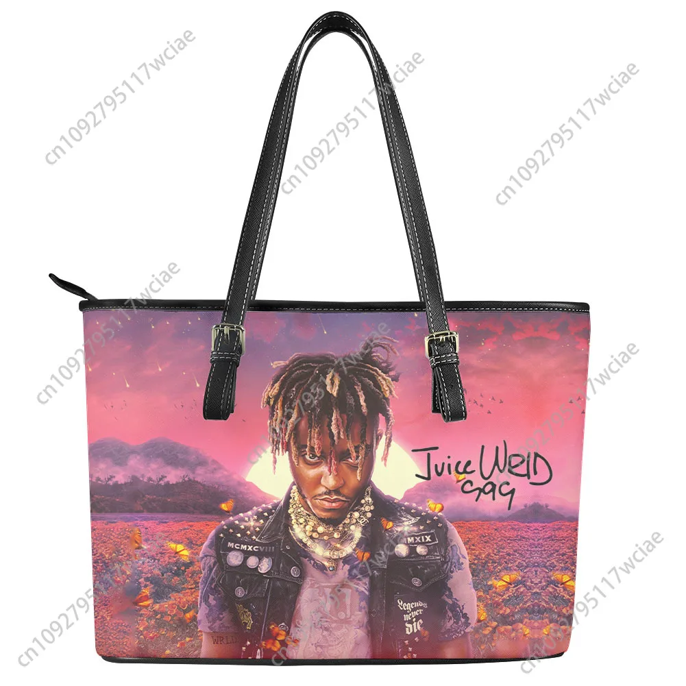 

Juice Wrld 999 Hiphop Rapper Custom Handbag Womens Men Personalized Tote Bag Shoulder Bag Business Leather Purse Travel Bag Gift
