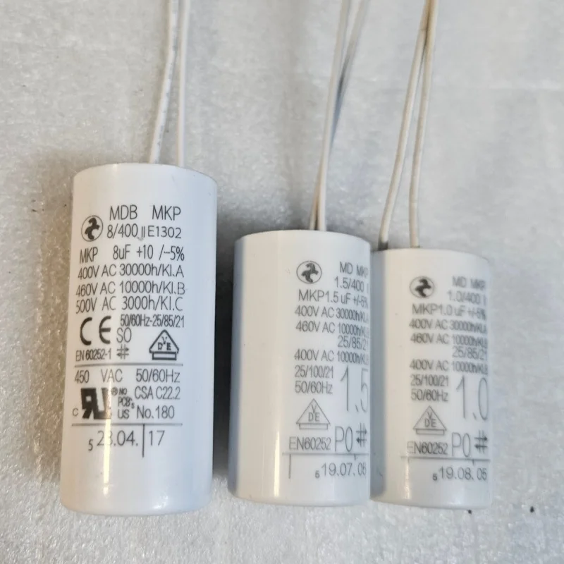 Original German 6uf, 8uf, 400v, 1.5uf, 460v, 1.0uf wall-hung boiler water pump motor operation with stepless capacitor