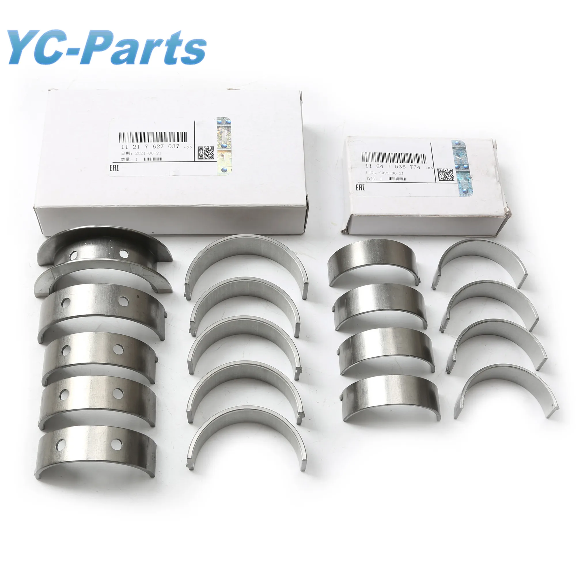 Oversize +0.5mm Engine Crankshaft & Con Rod Bearing Shell Kit for BMW 120i 316i 320i N46 N45 N43 N42 E81 E87 E88 E82 E46 E90 E91