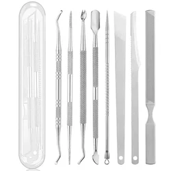 3-8Pcs Cuticle Pushers Callus Rasp File Shaver Foot Hard Tough Dead Skin Corn Remover Pedicure Care Tool Beauty Health Tools