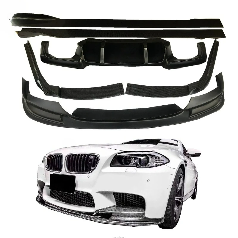 

Для BMW 5 серии F10 M5 525I 530I 540I: Комплект обвеса, передний бампер, диффузор, боковые пороги из карбона