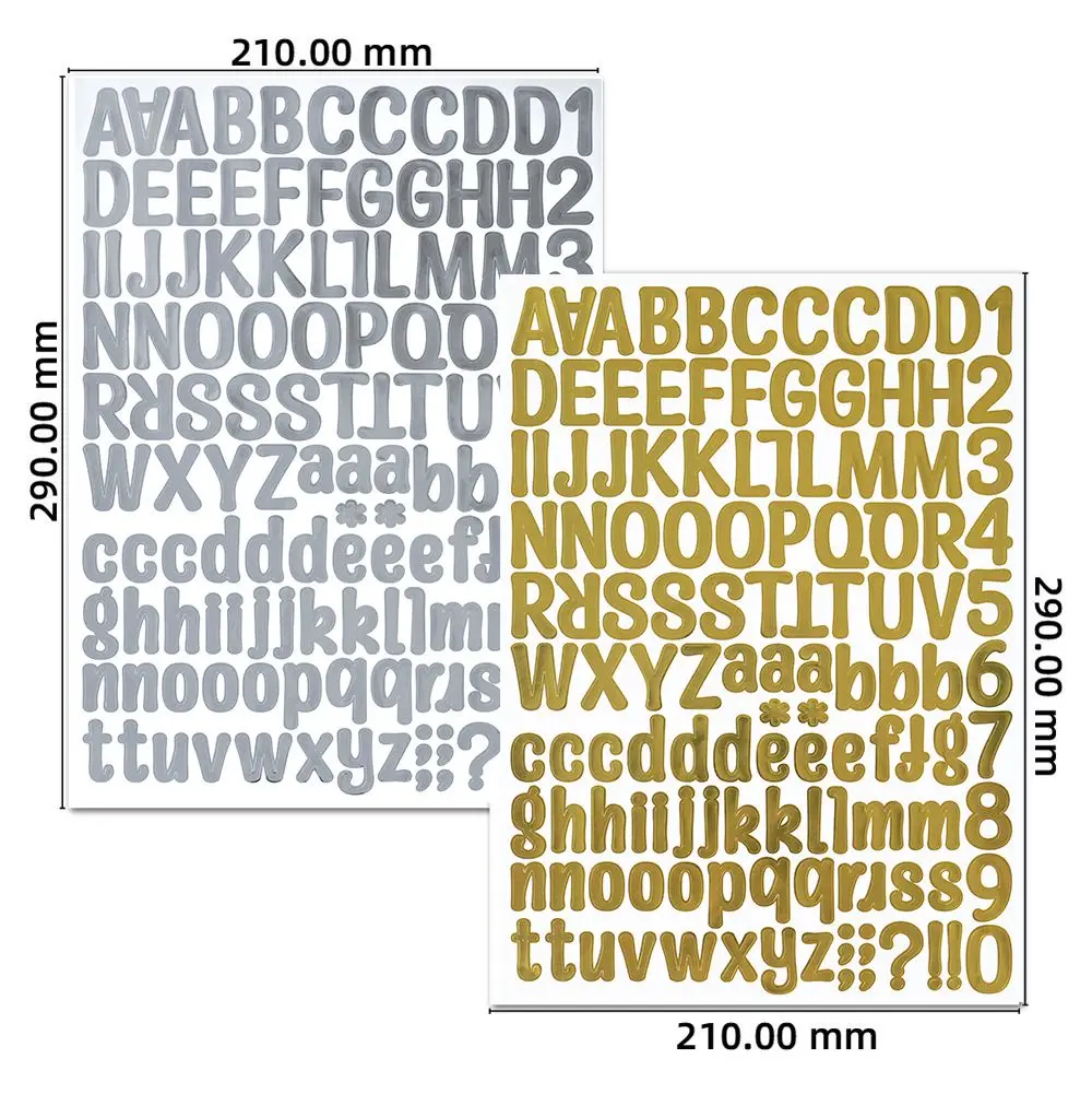 5Pcs/set Letter Stickers, Self-Adhesive vinyl Alphabet Number Sticker For Mailbox,Sign Door, Business, Address Number,Cards,Cups