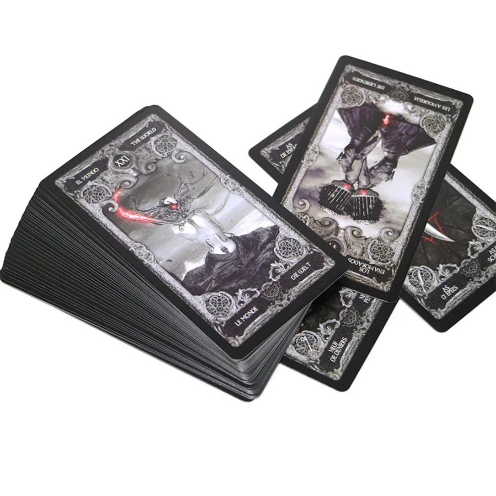 2022 XIII Dark tarot cards deck board game English Spanish French German mysterious divination personal use oracle card game