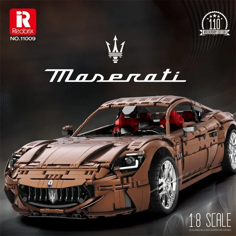 

5480PCS RC Maserati GranTurismo Car Building Blocks Remote Control Supercar Technology Car Bricks Model Adult Desktop Decoration