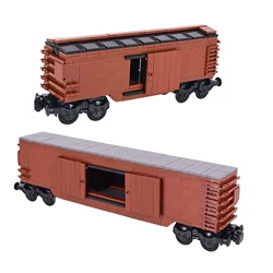 MOC City Creative Idea Flat Top Truck Train Light Rail Building Block Bricks DIY Technical Toys for children gifts