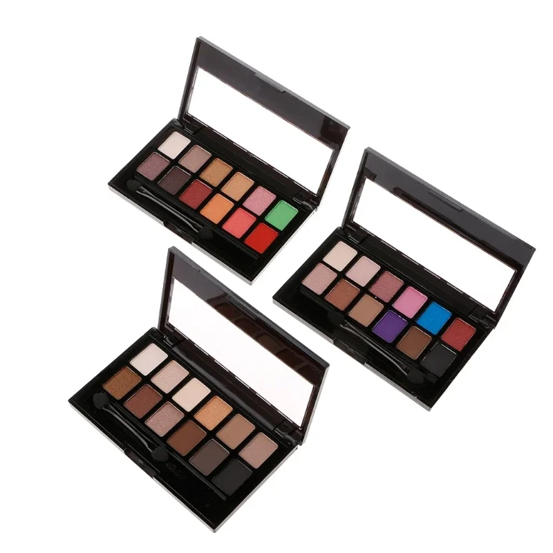 Paleta de sombra de ojos profesional, 12 colores, brillo Natural, mate, maquillaje cosmético, placa de sombra de ojos