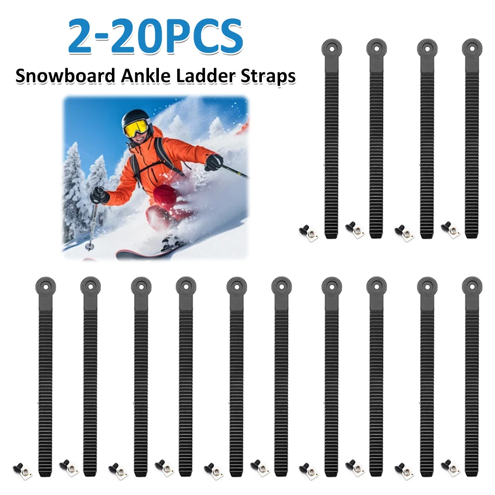 2-20 piezas correas de escalera de tobillo para Snowboard correas de escalera de encuadernación ajustables para Snowboard correa de zapatos de patinaje sobre ruedas para patines de hielo zapatos