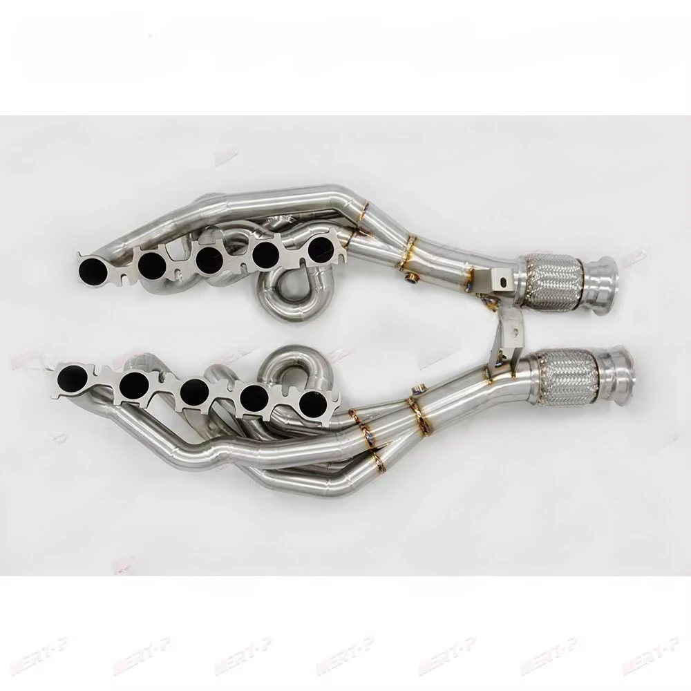 Mertop  R8 V10 5.2L Stainless Steel Exhaust Header 1.5mm Thick Brushed Surface 3-Year Warranty SGS Certified 2022+