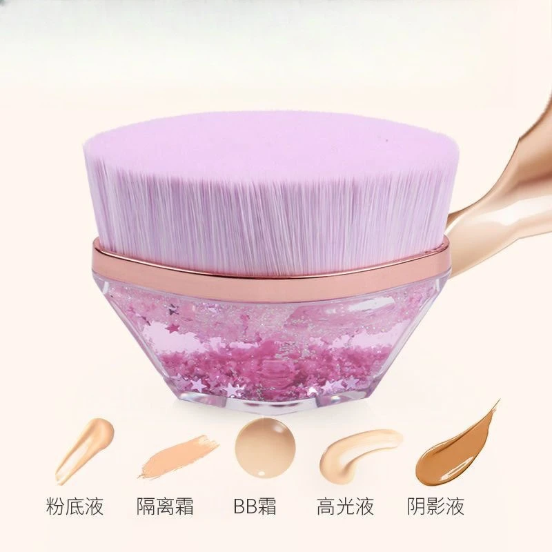 Neue Magie Make-Up Pinsel Flüssige Foundation BB Creme Keine Spur Weiche Hohe Dichte Faser Haar Leicht zu Tragen Mädchen Schönheit Werkzeuge 1PCS