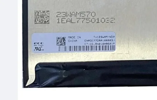 

TV123WAM-ND0 12.3'' Laptop LCD Screen Display Panel Matrix 1920*1280 EDP 40 Pins
