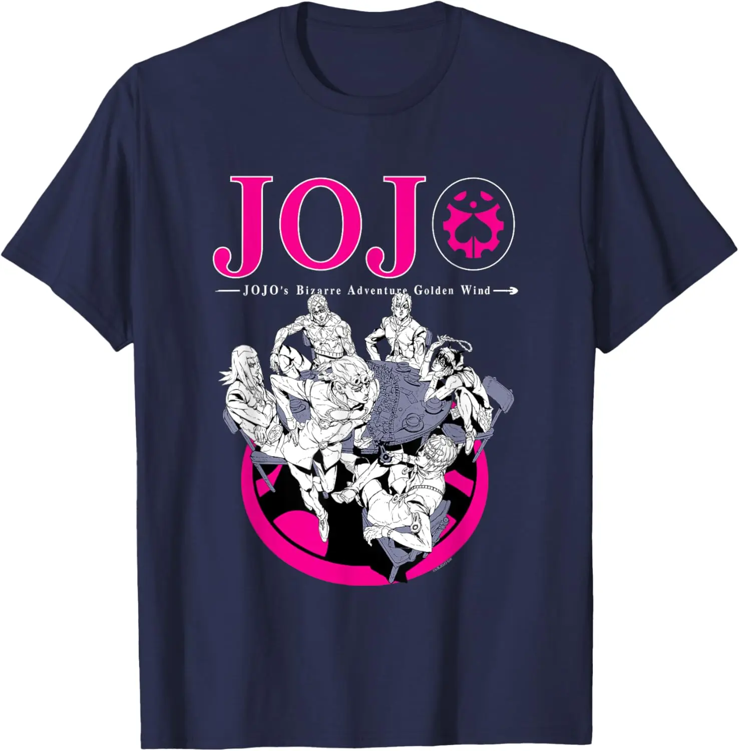 JoJo's Bizarre Adventure Part 5 Golden Wind Bruno's Gang T-Shirt Summer 100% Cotton Oversized Graphic T Shirt Top Summer Men