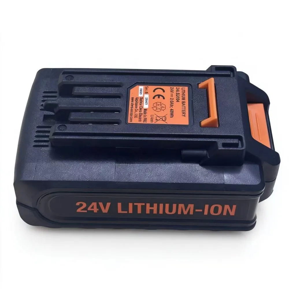 100%Original 2Ah for LawnMaster 24V 24LB2004 Electric Lawn Mower Hair Dryer Screwdriver Angle Grinder Saw Power Tool Battery