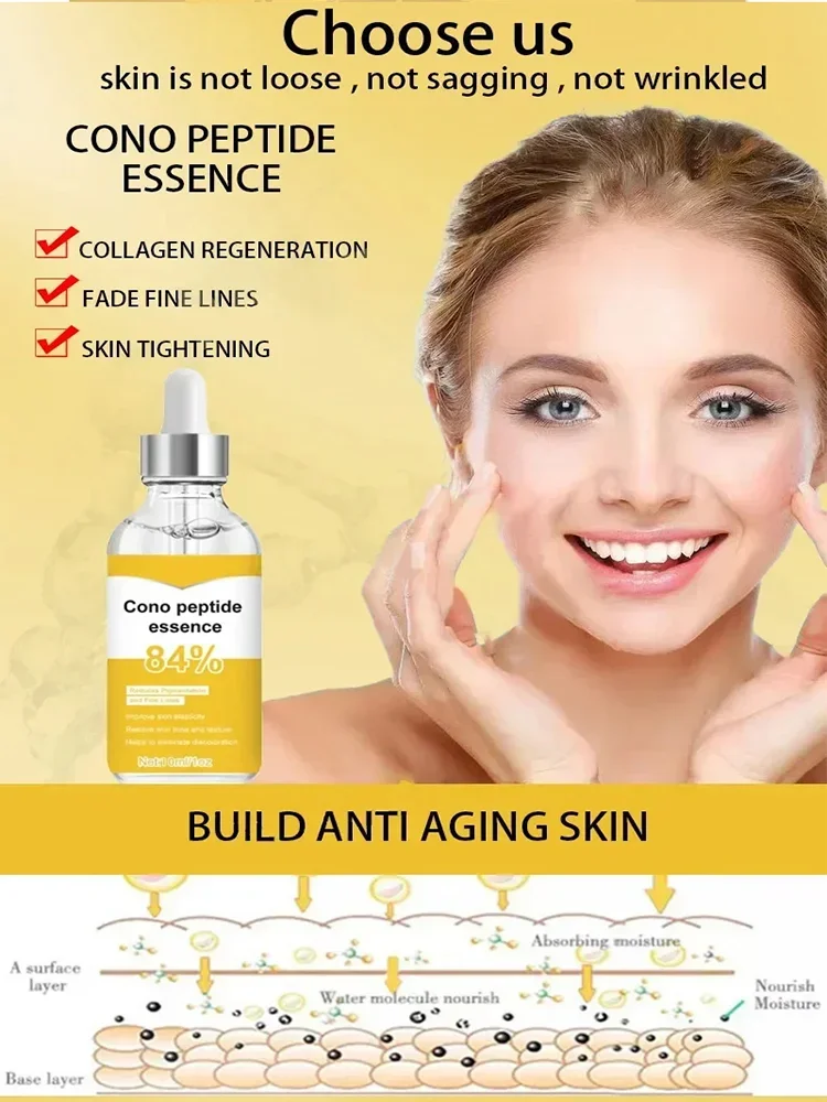 Effective Anti-Ageing And Anti-Wrinkle Facial Serum Remove Facial Wrinkles Fine Lines Around The Eyes Crow's Feet Neck Wrinkle