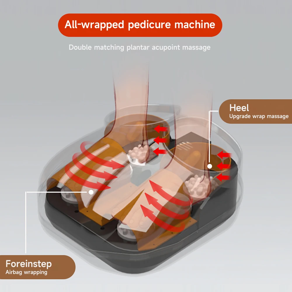 جهاز تدليك حمام سبا القدم شياتسو الكهربائي المخصص مع موسيقى بلوتوث، ميزة قابلة للطي، ميزة الحرارة، خيارات مخصصة