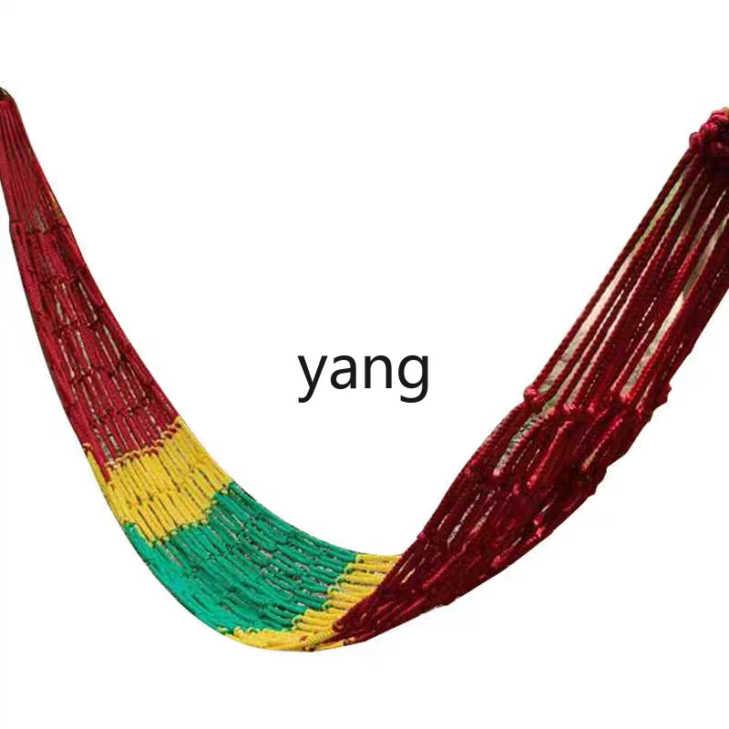 

TGF Outdoor Thickened Nylon Rope Hammock Indoor Mesh Portable Simple Hammock