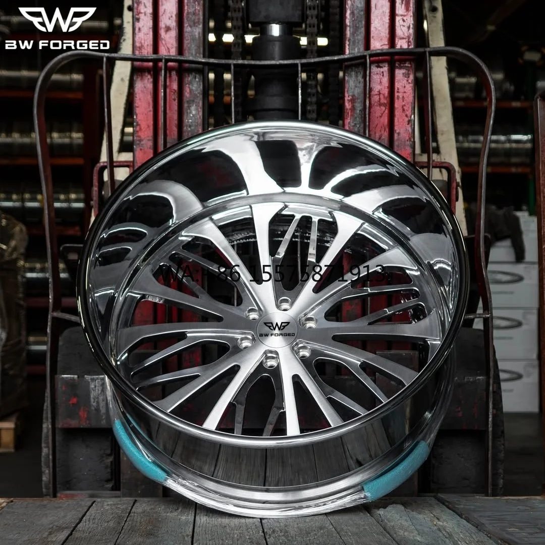 

High-Strength Custom Forged Truck Wheels 6x5.5 8x170 18-30 Inch 24x12 Black & Chrome Finish Heavy Duty Offroad Rims