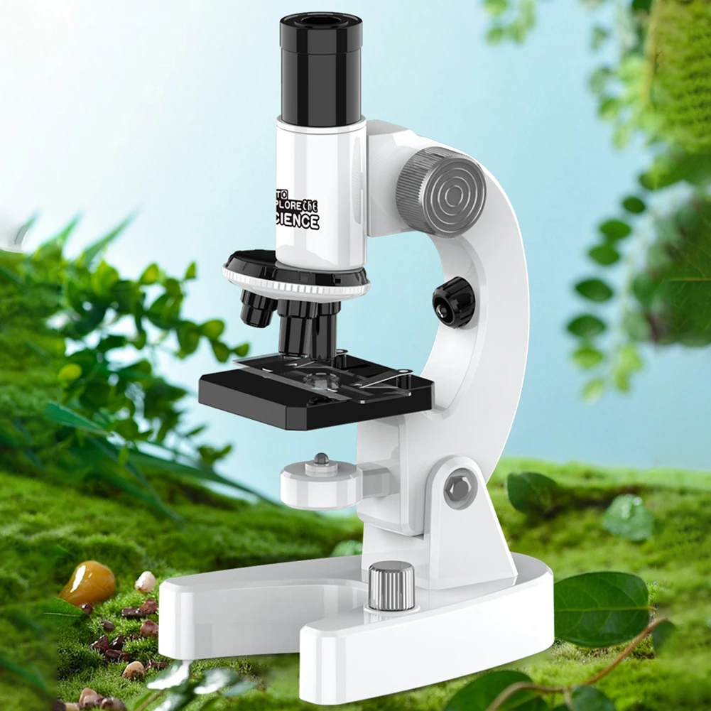 200X-4800X Biological Microscope with Microscope Slides Set for Adults Students for School Laboratory Home Education