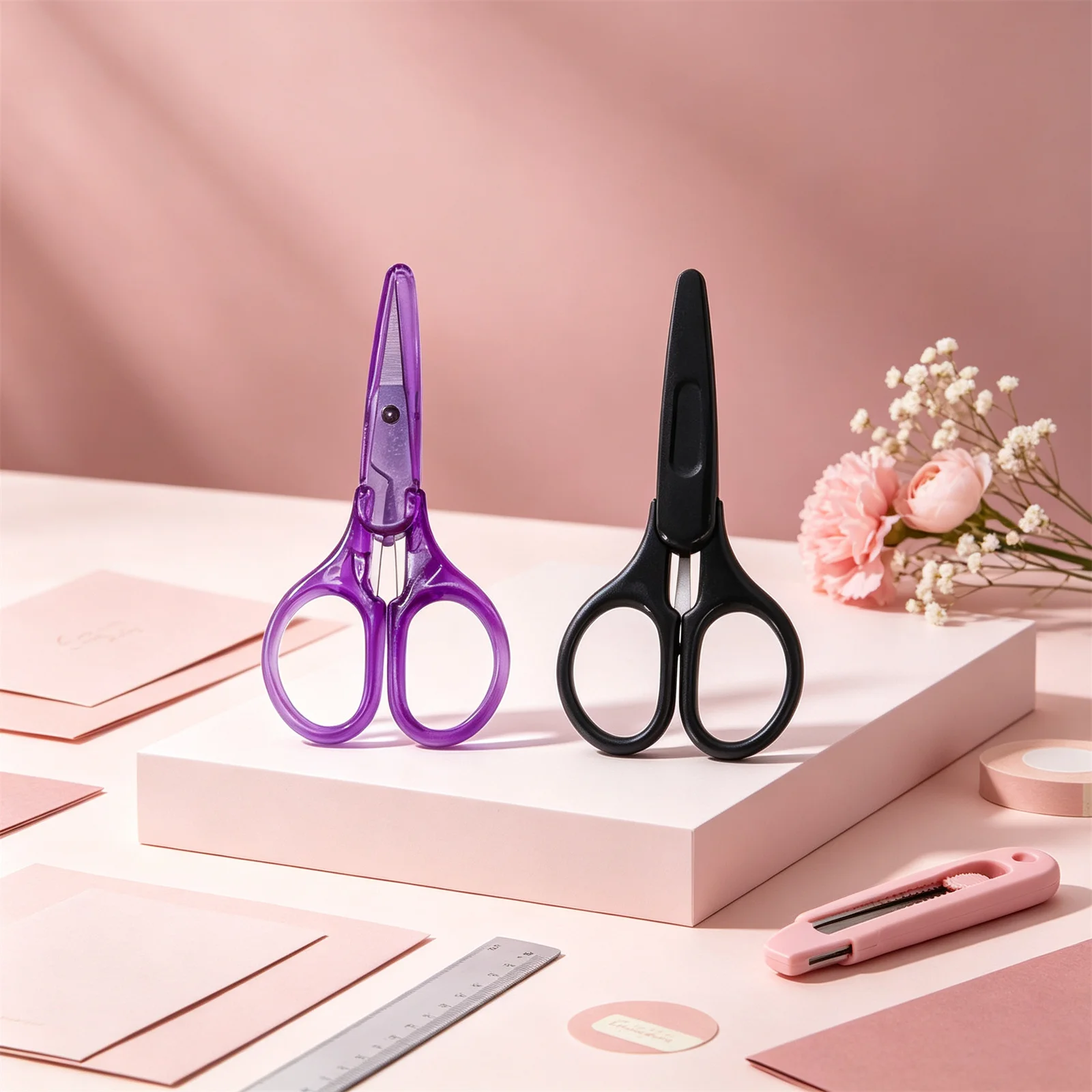2pcs，High Hardness Craft Cutting Scissors Stationery Scissors Sewing Scissors for Handicraft DIY Tools Sharp Art Supplies
