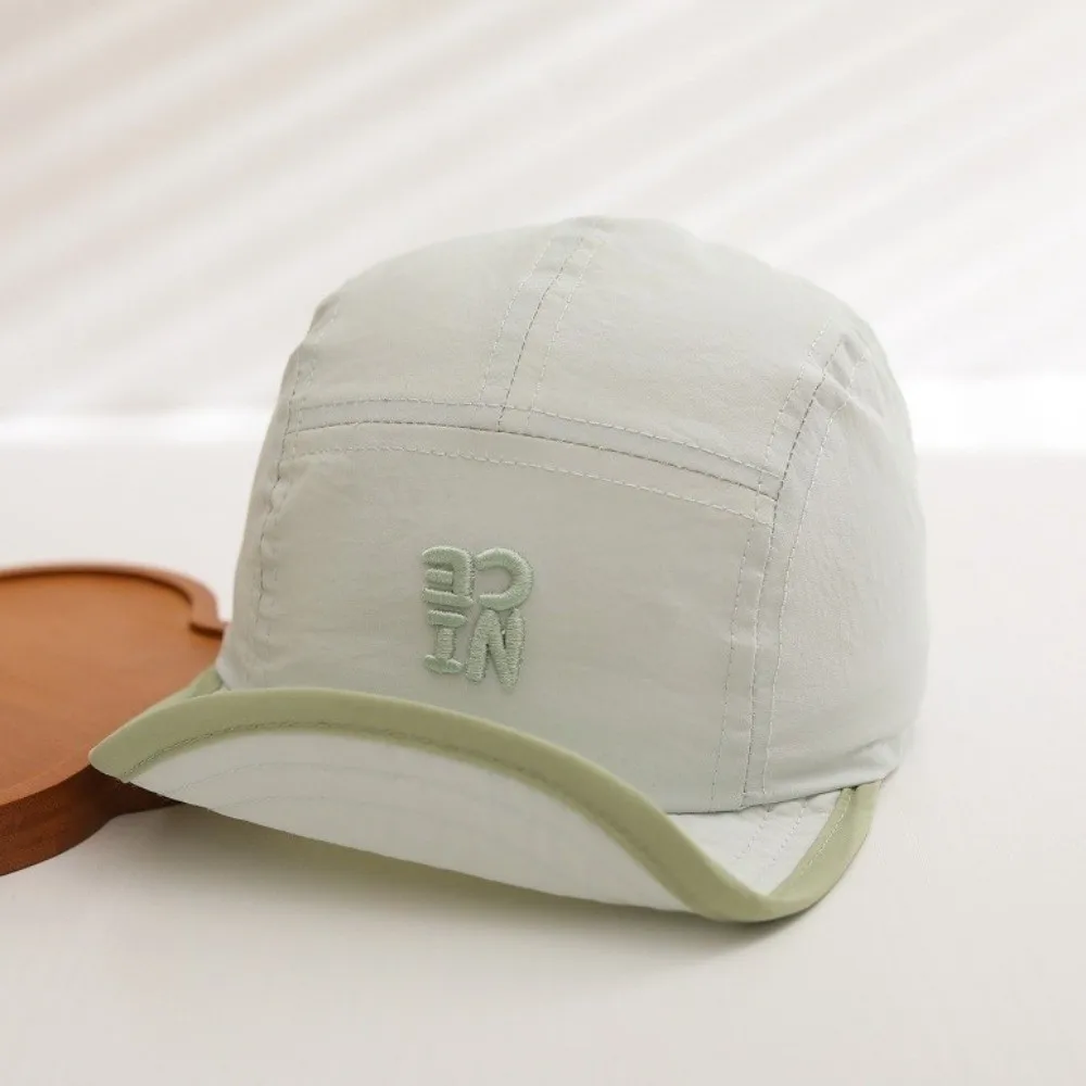 

Модная детская кепка с вышивкой букв, регулируемая, однотонная, быстросохнущая, с коротким козырьком, в стиле ретро