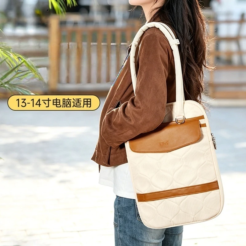 New Women's Laptop Shoulder bag 13.3 14 Inch Multi-purpose Tote Bag for School Office and Daily Commute