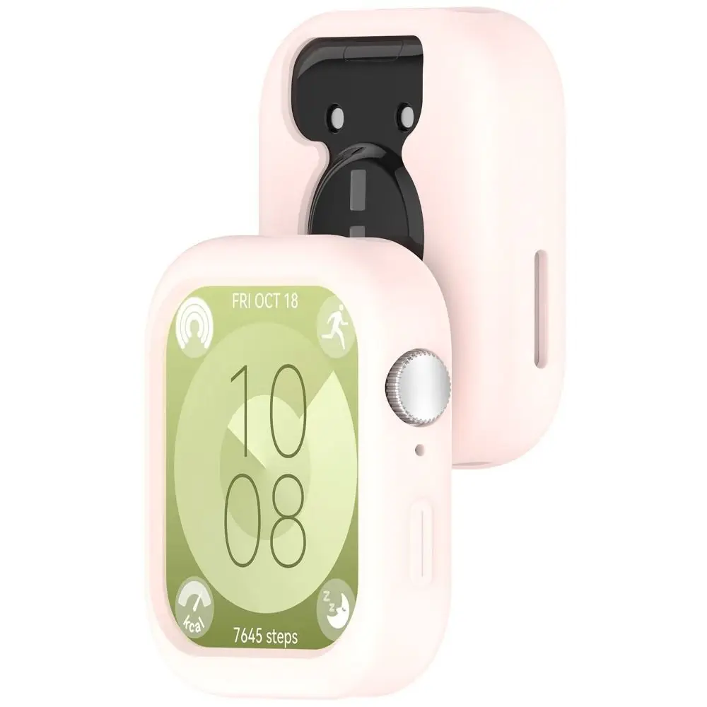 Cover Silicone Case Shell Bumper Screen Protector Accessories Anti-Scratch Protective Frame for Huawei Watch Fit 3 Smart Watch