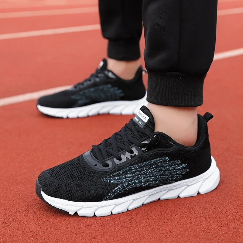 

Spring Flying Knitted Breathable Running Shoes Sports Women Casual Sandals Soft Sole Couples Couple Shoes Zapatillas De Mujer