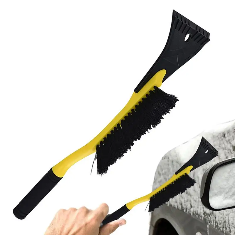 Portable Mini Ice Scraper Snow Remover Shovels Detachable Winter Accessories Brush With Ice Scrapers Paint Friendly For Car SUVs