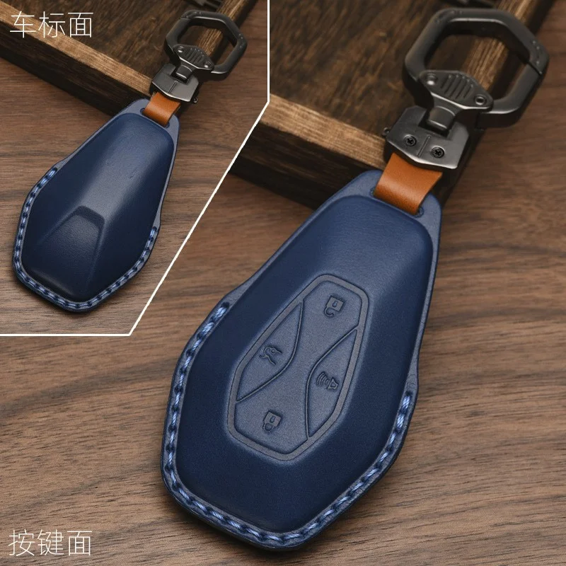 

Customized Keyring Car Key Case Leather for Toyota Alphard S T Key Cover Buckle Car Accessories