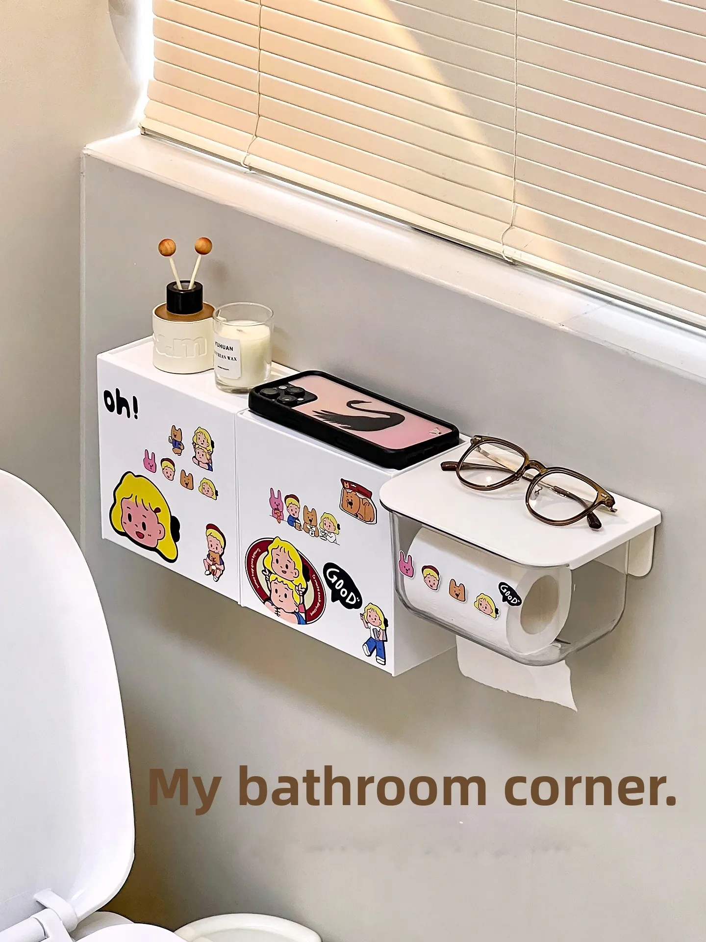 

Simple Toilet Storage Box Batoom Organizer for Sanitary Pads And Toilet Paper Side Tissue Box Holder Nordic Sle