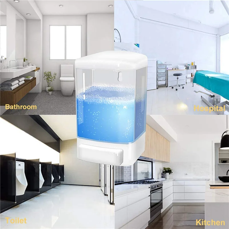 

3X ручной дозатор мыла 33,8 унций/1000 мл настенный дозатор мыла для ванной комнаты коммерческий дозатор мыла