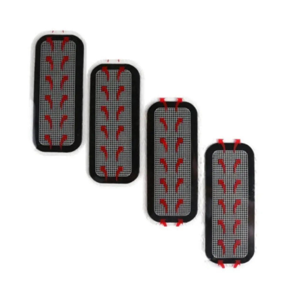 4pcs Self-adhesive Massage Physiotherapy Electrode Sheet Pads Toning Pads Replacement Bottom Gel Compatible with Slendertone
