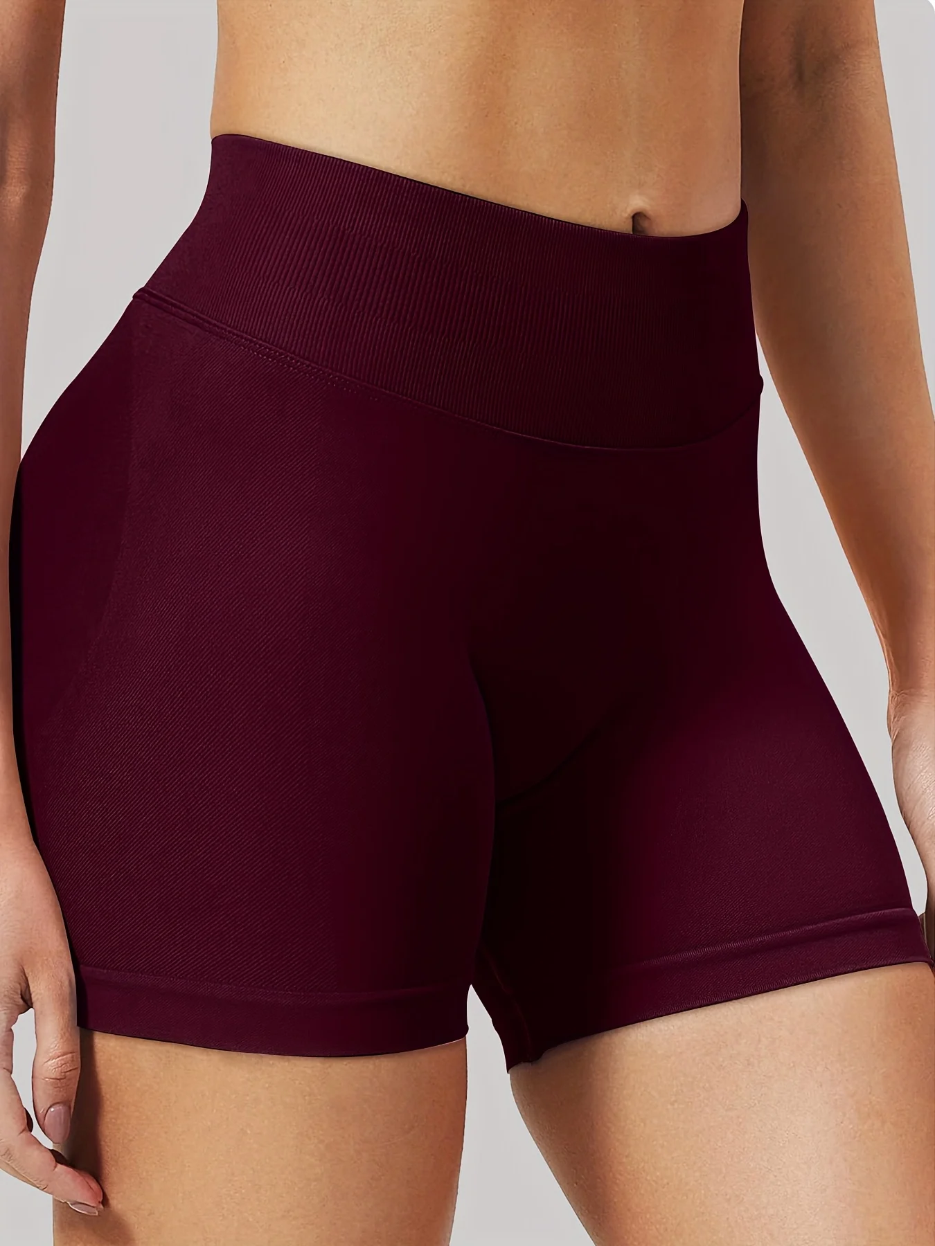 

Women's Seamless High Waist Gym Shorts, Tummy Control Butt Lifting Yoga Shorts, Compression Athletic Biker Shorts for Workout
