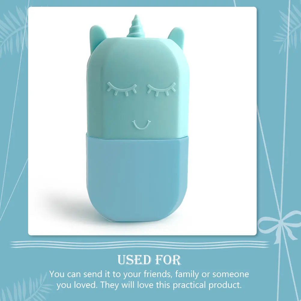 

Mini Unicorn Facial Massager for Face Puffiness Skin Swelling Sun Redness Silicone Tool Portable Design Facial
