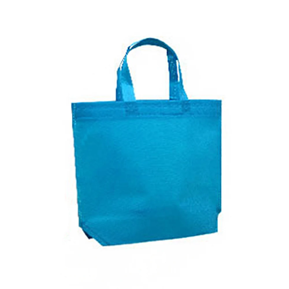 Bolsa de compras de tela no tejida, bolso de mano de gran capacidad, impermeable, plegable, ecológico, de almacenamiento, 32x38/36x45cm, Color puro