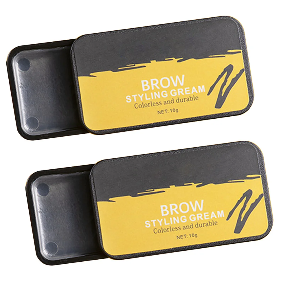 طقم مكياج للحواجب مكون من قطعتين من كريم الحواجب والصابون والشمع الذي يحمل الشكل #5