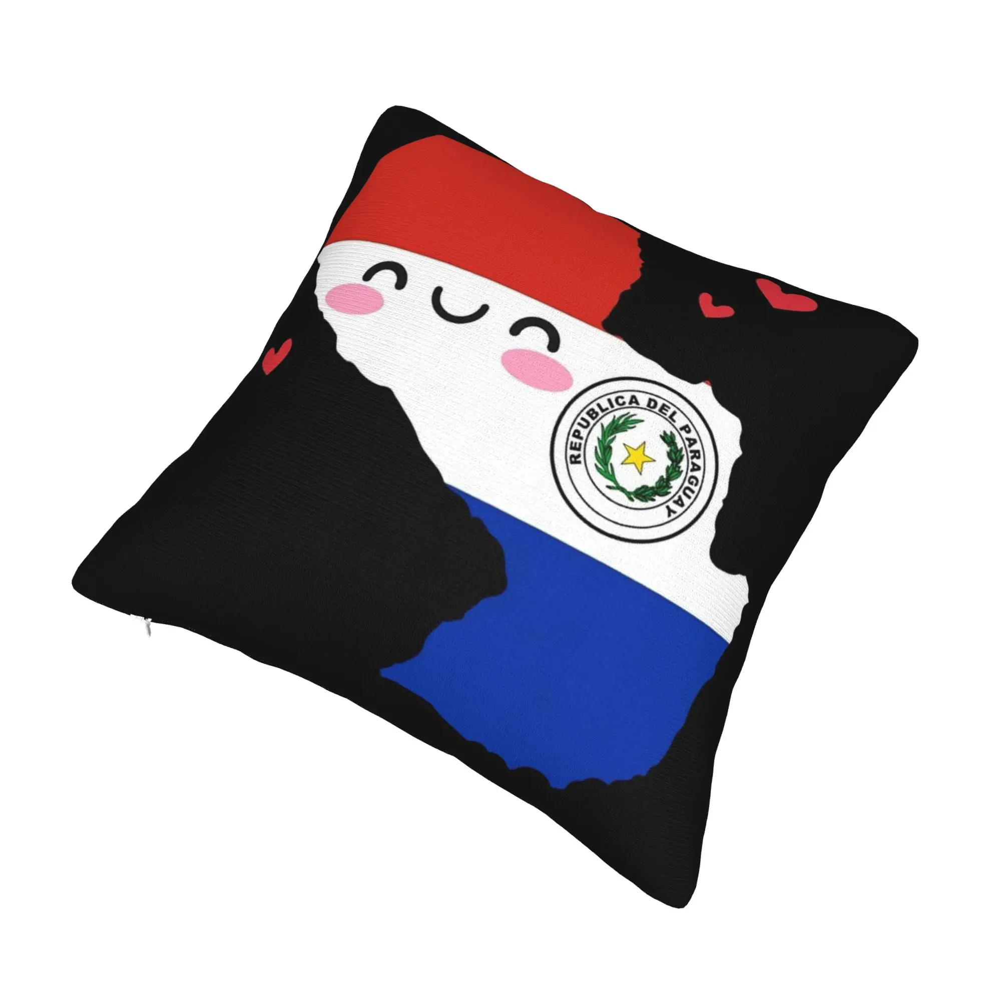Decorative Pillowcase Paraguay Flag Stuff Car  Pillow Case Cover Zippered Multi-Size