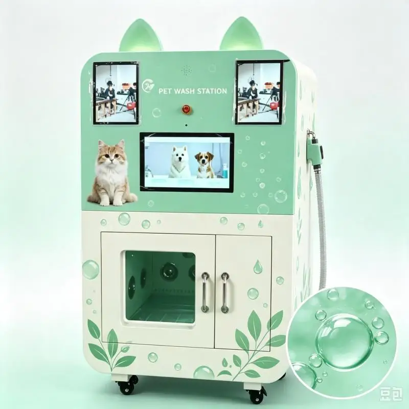 Smart Pet Wash Station Vending Machine Automatic Dog Bathing Equipment Cleaning Grooming System Customized