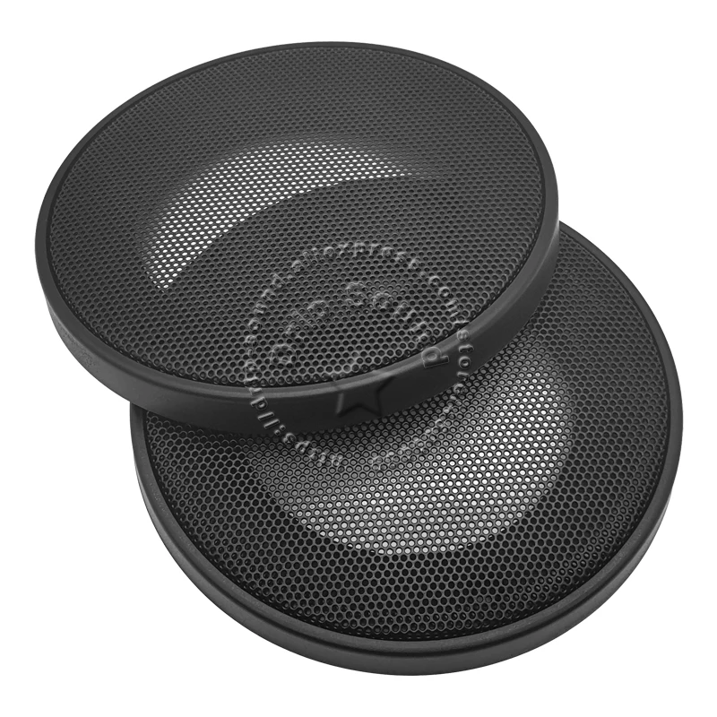 ل 3.5 بوصة شبكة سماعات غطاء هيج-الصف 3.5 "سيارة المنزل الصوت الزخرفية دائرة شبكة معدنية مصبغة شبكة حماية # الفضة/أسود