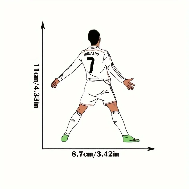 ملصق فينيل لاعب كرة القدم نجم كرة القدم؛ كريستيانو رونالدو