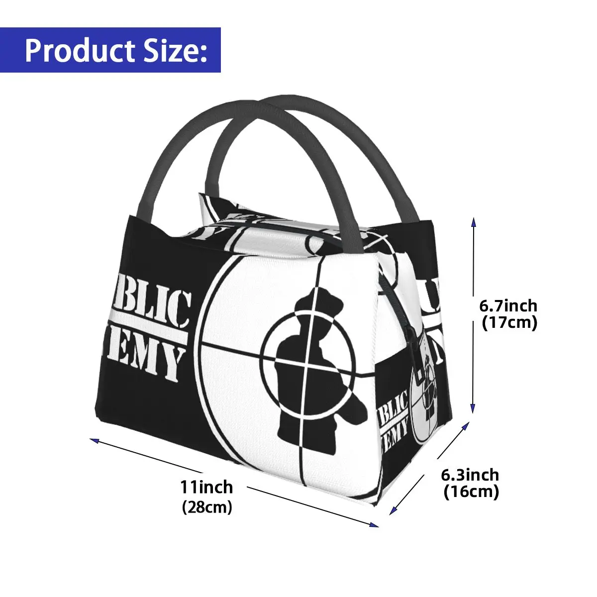 Public Enemy Portable insulation bag for Cooler Thermal Food Office Pinic Container