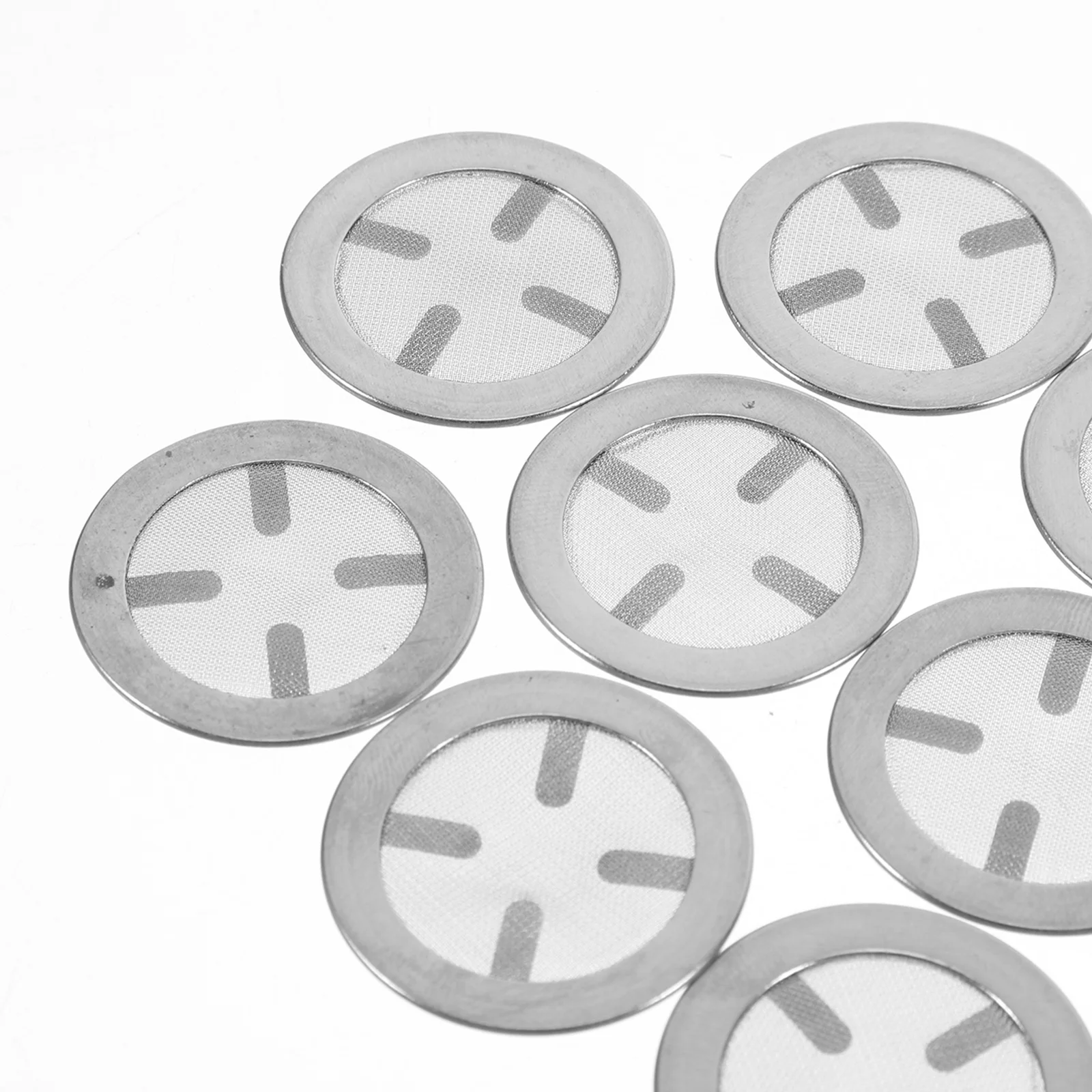 10 قطعة 3.4 سنتيمتر الفولاذ المقاوم للصدأ الشاي Infuser قابلة لإعادة الاستخدام شبكة مصفاة ل إبريق الشاي كوب تخمير اكسسوارات ورقة انحدار