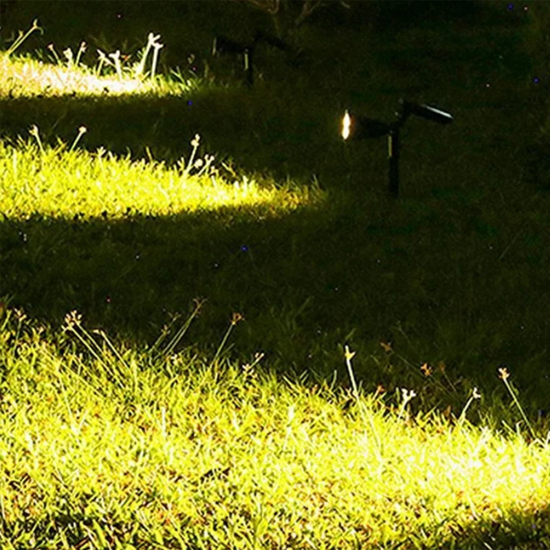 Lámpara Solar para exteriores, luces que cambian de suelo, luz de jardín de jardinería, focos de paisaje impermeables, decoración de jardín, fácil de usar