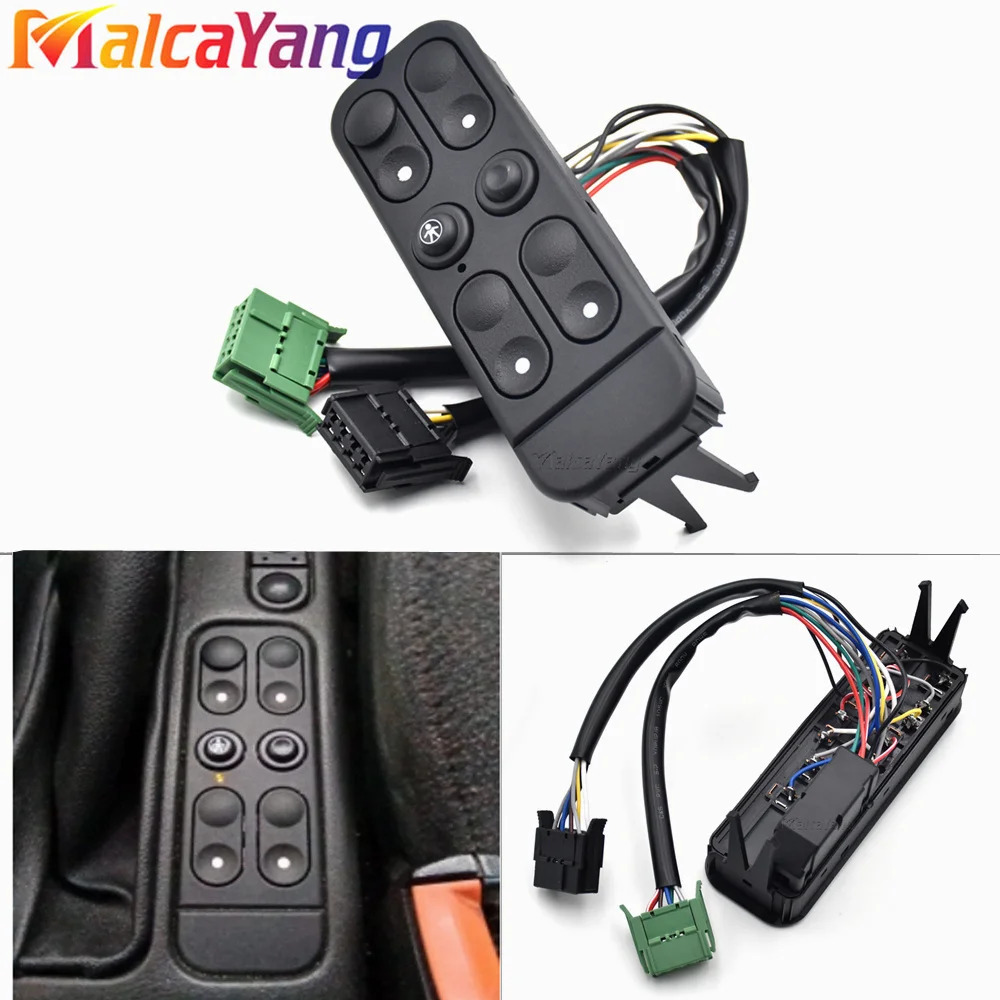 For Opel Vectra GM Driver Side Electric Power Master Window Switch 1988 1989 1990 1991 1992 1993 1994 1995 90312109 1240600