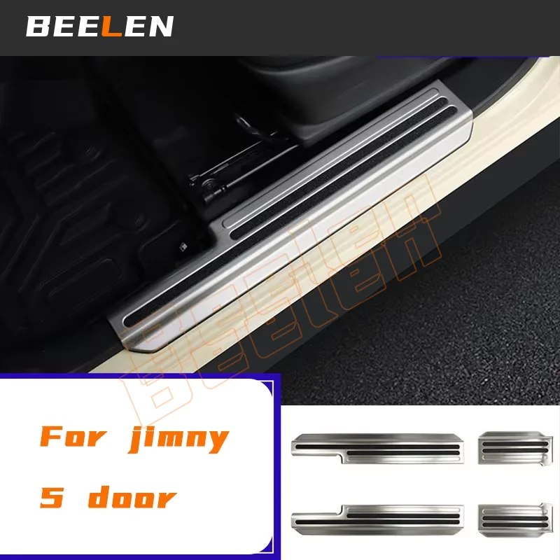 

FOR 2023 Suzuki Jimny Nomad 5-Door Stainless Steel Door Sill Guard Scuff Plate Anti Scratch Protector Cover Welcome Pedal Trim