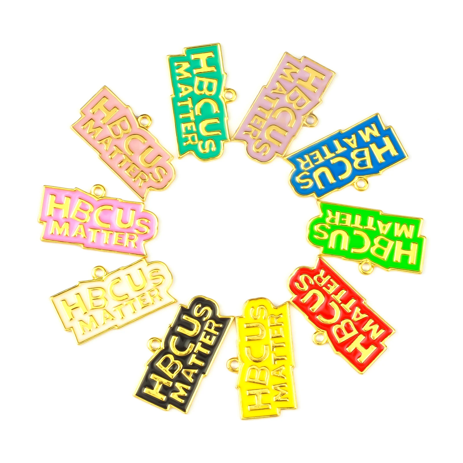 

10pcs Drop Oil Placard Halloween Charms Fit For DIY Jewelry Making HWR026-HWR029