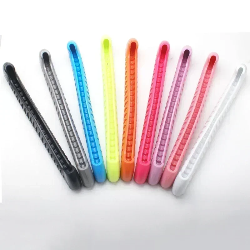 قابل للتعديل متعدد الألوان التزلج على الجليد الشكل تزلج شفرة غطاء قابلة للتطوير المشي الهوكي الزلاجات المضادة للانزلاق التزلج على الجليد الملحقات