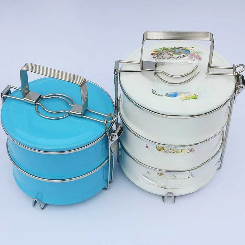 food basket fresh-keeping bowl student rice bowl, multi-layer lunch box bento box fast food box, portable food box durable