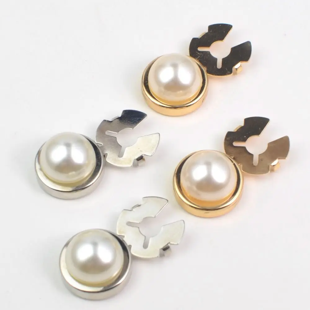New 18mm Decorative Button Covers Metal Gold Silver Cufflink and Button Fashion Design DIY Craft Jewelry Buttons Unisex