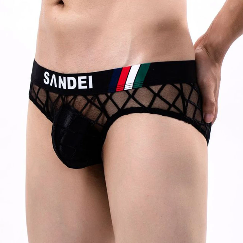 

Low Waist Pouch Breathable Briefs Comfortable Daily Use Classic Style High Elasticity Material Solid Color Design